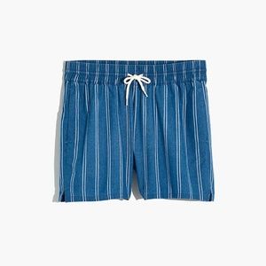 Madewell Drawstring Pull-On Shorts in Katia Stripe